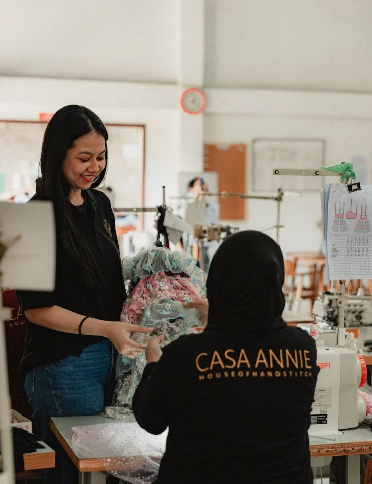 Casa Annie Bali clothing production workshop history