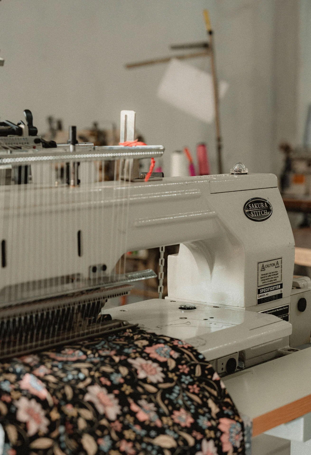 Industrial Sewing Machine used for sustainable clothing production in Bali