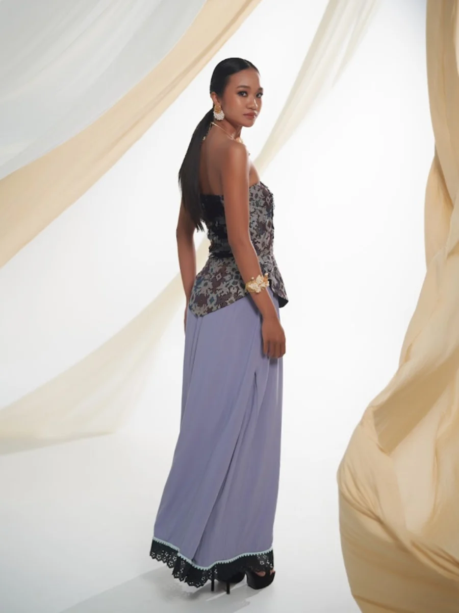 Handmade bustier and lavender fluid skirt - Casa Annie Bali our works image 2