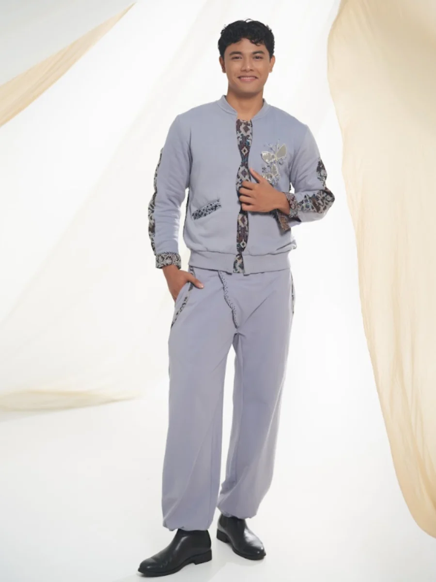 Pearl grey two-piece set - Casa Annie Bali our works image 3