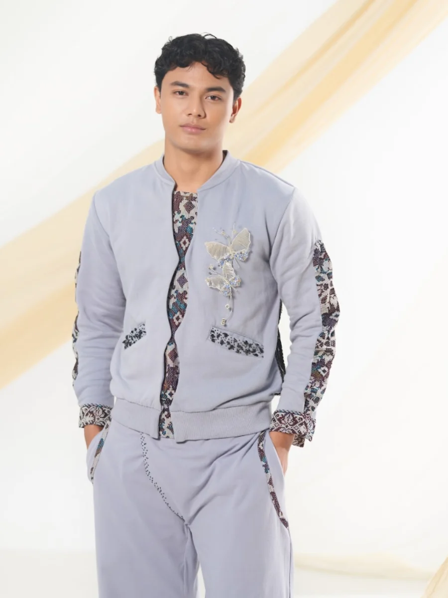 Pearl grey two-piece set - Casa Annie Bali our works image 2